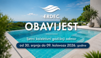 Obavijest o ljetnom kolektivnom godišnjem odmoru